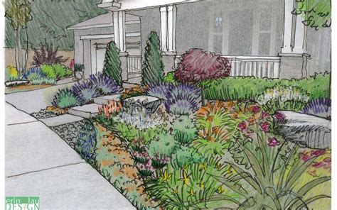 Front yard pollinator design sketch | Garden drawing, Garden design, Pollinator garden