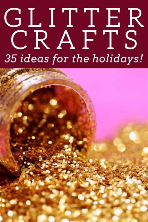 35 Glitter Crafts for the Holidays - Angie Holden The Country Chic Cottage