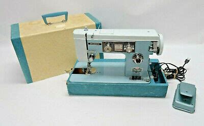 VINTAGE DRESSMAKER DELUXE ZIG-ZAG SWA-2000 SEWING MACHINE W/CASE~PARTS ...