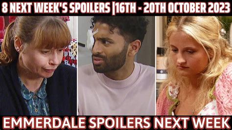 8 huge Emmerdale spoilers for next week 16th - 20th October 2023 - YouTube