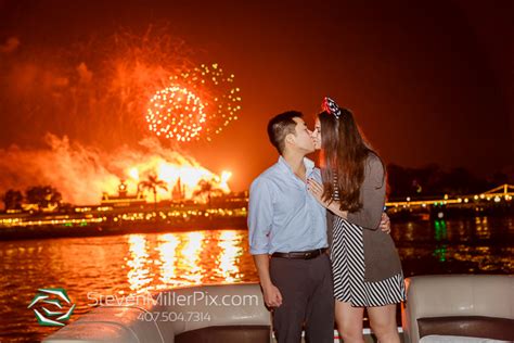 Fireworks Engagement Proposal Disney Contemporary Resort