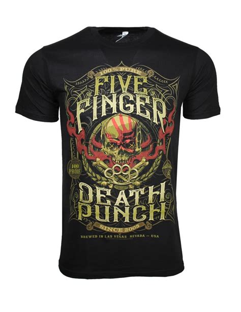 Five Finger Death Punch Five Finger Death Punch 100 Proof T-Shirt Men | Loudtrax