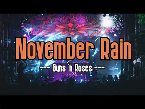 November Rain (KARAOKE) | Guns N' Roses Acordes - Chordify