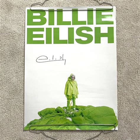 Billie Eilish Where's My Mind Tour Signed VIP Meet & Greet Poster RARE ...