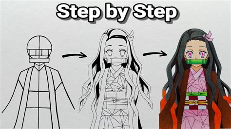 Step By Step Tutorial Explaining How To Draw Nezuko Kamado From Kimetsu | The Best Porn Website