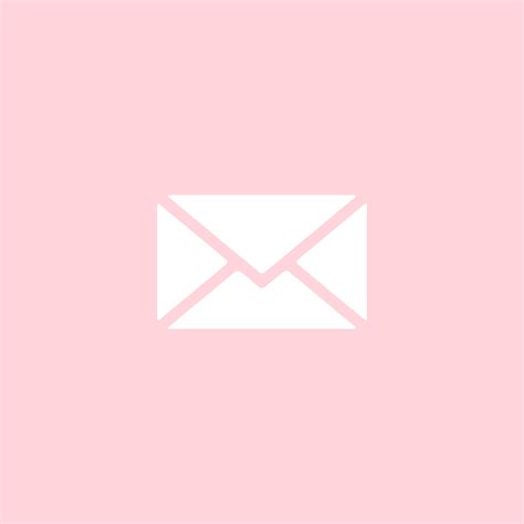 Blush Pink Mail App Icon