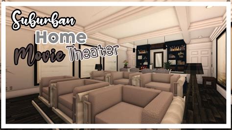 |ROBLOX Bloxburg| Home Movie Theater Speedbuild| - YouTube