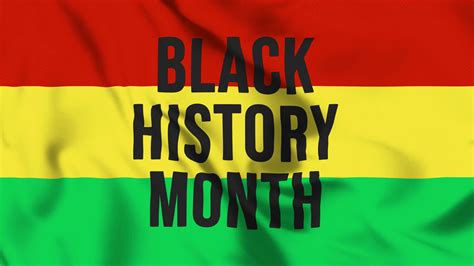 Black history month with black history month flag for American, African culture and Black ...