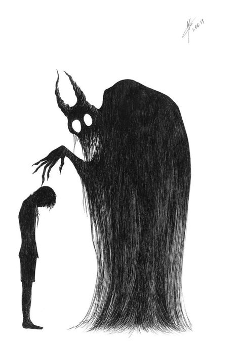 Demon by littleCi on DeviantArt | Dark art illustrations, Dark art drawings, Scary drawings