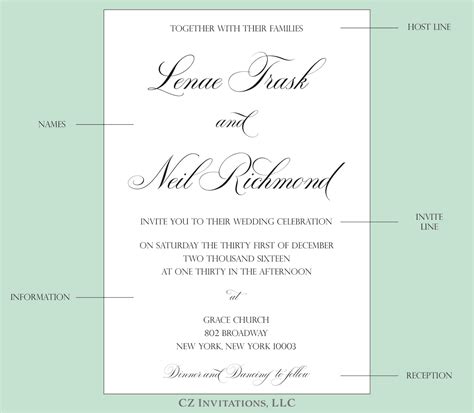 How to: Wedding Invitation Wording — CZ INVITATIONS