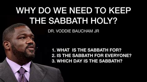 Voddie Baucham - The Sabbath and the 4th Commandment - Explained by a ...