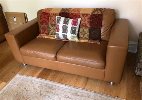 GENUINE LEATHER 2 SEATER SOFA BED | in Handsworth, West Midlands | Gumtree