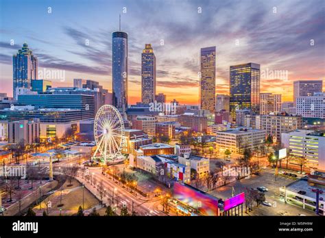 Atlanta, Georgia, USA downtown skyline Stock Photo - Alamy