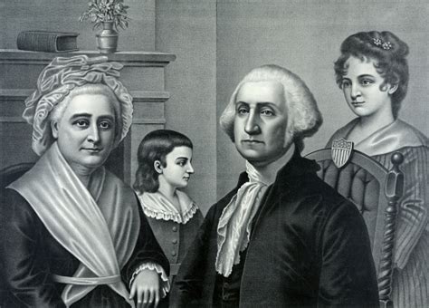 George Washington And His Family Stock Illustration - Download Image ...