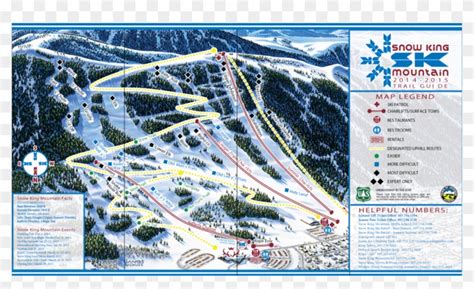 Snow King Trail Map - Snow King Mountain Resort Trails, HD Png Download - 980x750(#6273849 ...