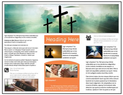 Evangelical & Christian Church Brochure Template