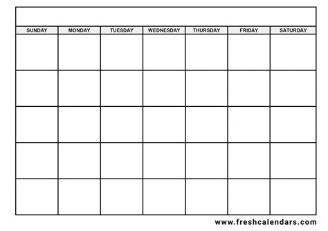 Free Printable Calendar with Lines to Write On - Calendar Templates