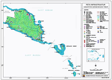 Peta Kabupaten Seram Bagian Timur