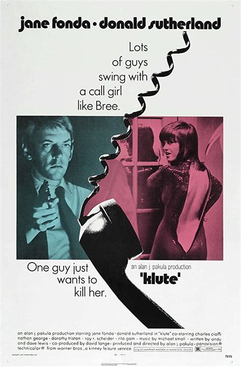 Klute (1971) movie poster - Fonts In Use