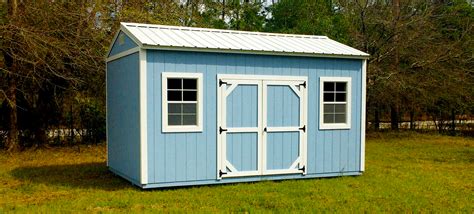 Portable outdoor storage shed ~ Shed with side storage