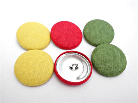 Covered buttons,Fabric buttons,Red fabric buttons,Yellow fabric buttons ...