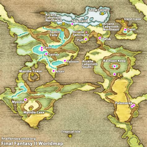 » Final Fantasy II World Map