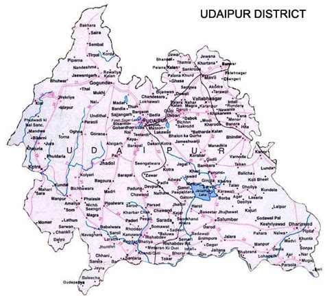 Udaipur map - Rajasthan Direct