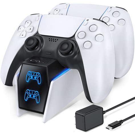 Buy PS5 Controller Charger Station with Fast Charging AC Adapter 5V/3A ...