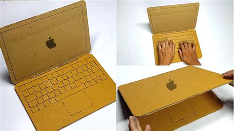 How to make a Laptop | Cardboard Laptop | DIY Laptop Model | How to make Cardboard Laptop ...