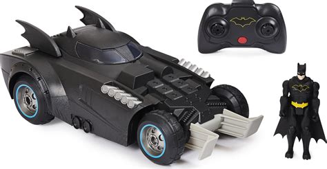 Batman Launch and Defend Batmobile Remote Control Vehicle with Exclusive 4-inch Batman Figure ...