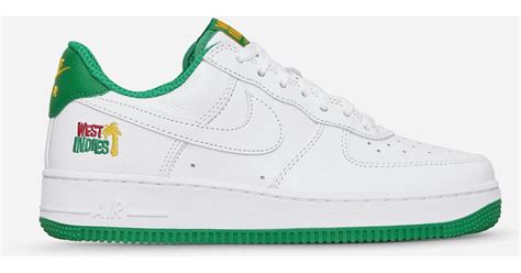 Nike Leather Air Force 1 "west Indies" Sneakers White in Green for Men ...