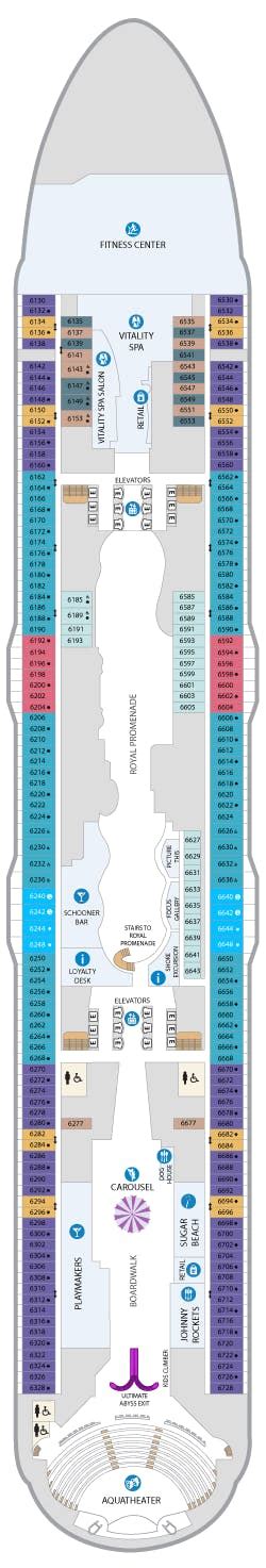 Utopia of the Seas deck plans - Cruiseline.com