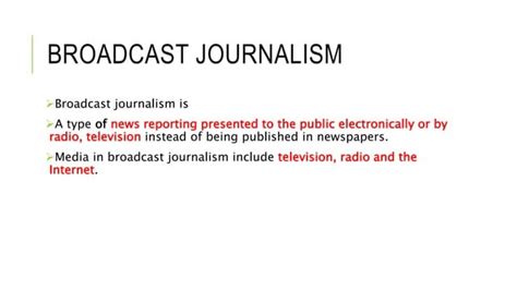 Types of Journalism | PPT