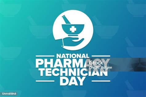 National Pharmacy Technician Day Holiday Concept Template For Background Banner Card Poster With ...