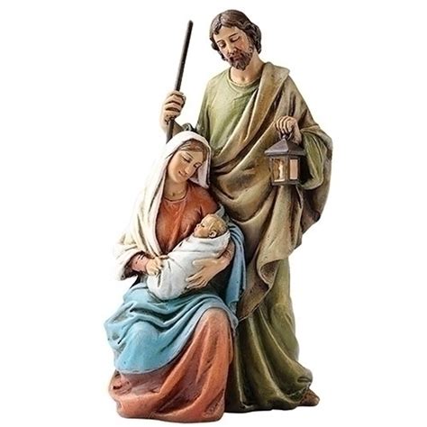 Holy Family Statue | Joseph Mary & Infant Jesus | 6-1/4 | Resin | 60688 ...