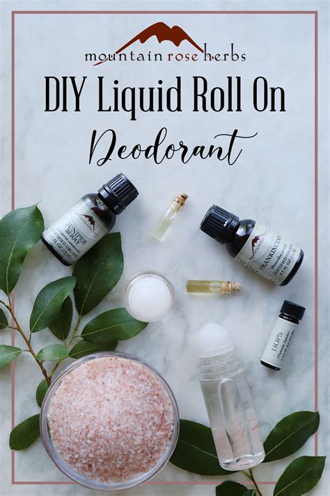 Homemade Deodorant: How to Make Natural, Herbal, Roll-On Deodorant ...