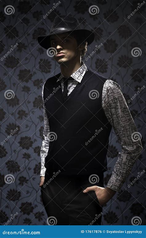 Gangster In Dark Key On Wallpapers Background Stock Photo - Image: 17617876