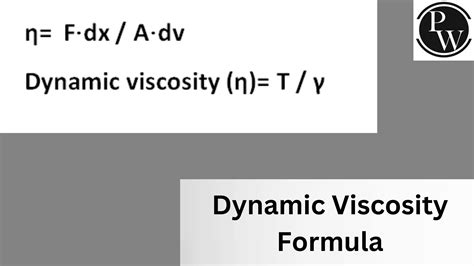 Dynamic Viscosity Formula, Definition, Types, Examples