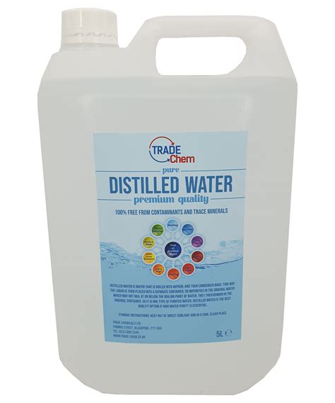 Distilled Water - Pure Water - Various Uses - Trade Chemicals