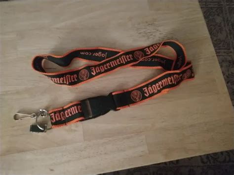 JAGERMEISTER JAGER LANYARD w/ 2 Types of Clips Keychain Ring ID Badge ...