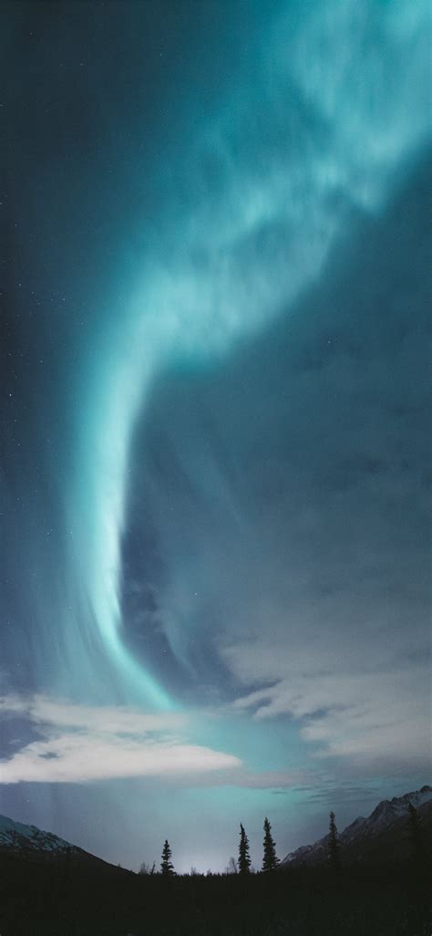 Aurora over Alaska iPhone X Wallpapers Free Download