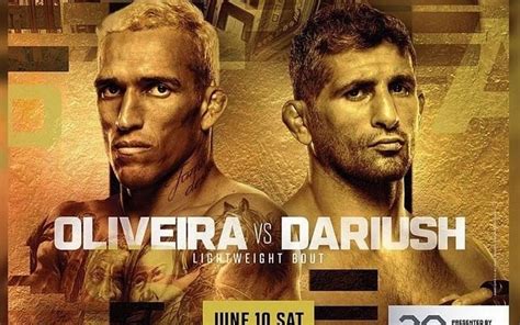 Charles Oliveira vs Beneil Dariush UFC head-to-head record