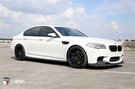 Gripping M5 on Black ADV1 Rims Boasting Carbon Fiber Ground Effects ...