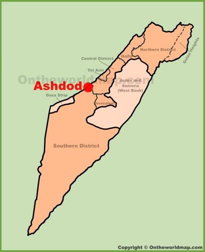 Ashdod Maps | Israel | Maps of Ashdod