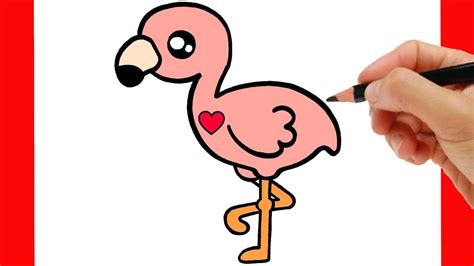 HOW TO DRAW A FLAMINGO KAWAII