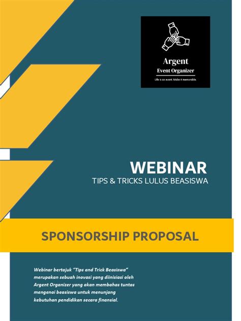 Webinar: Sponsorship Proposal | PDF