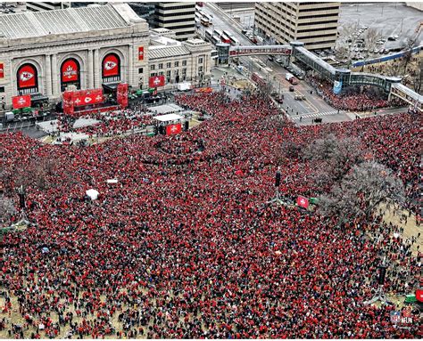 Kansas City Chiefs Unsigned Super Bowl LIV Parade Aerial Photograph ...