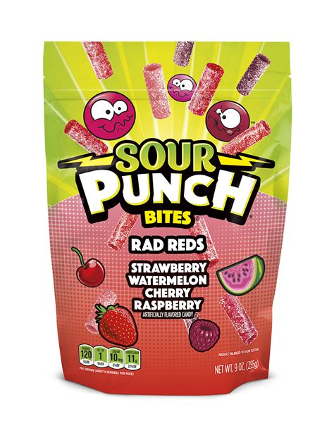 Sour Punch Bites, Rad Reds, 9oz Bag - Walmart.com - Walmart.com