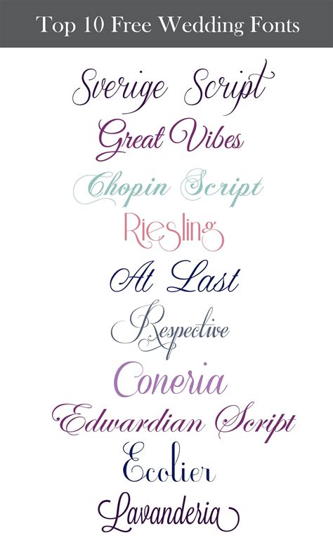 Inspiration Wednesday: Free Wedding Fonts - Perpetually Daydreaming | Free wedding fonts ...