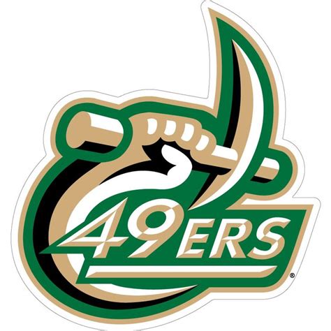 UNCC Logo Dizzler Ultra Decal | College logo, 49ers, Sports logo